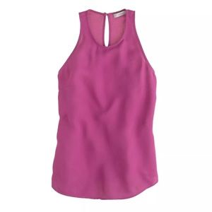 J. Crew Pink racer back Tank Top Size 0